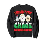 Emergency Room Chaos Coordinator Santa Hat Nurses Christmas Sweatshirt