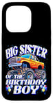 iPhone 15 Pro Big Sister of the Birthday Boy Monster Truck Birthday Party Case