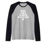 Funny Secret Santa Office Christmas Party Raglan Baseball Tee