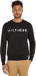 Tommy Hilfiger Men's Sweatshirt Crew-Neck no Hood, Black (Black), M