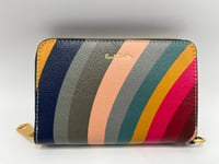 PAUL SMITH 'Swirl' Zip-Around SMALL Women's Leather PURSE