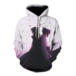 EDMKO Sweat-Shirt À Capuche Naruto pour Homme Femme Imprimé 3D Japonais Anime Sweatshirt Mode Uchiha Itachi Et Uchiha Sasuke Pullover Hoodies,XXXL