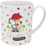 Sheepworld 70097 - Tasse XL avec motif porte-bonheur - Grande tasse en porcelaine - 60 cl - Tasse avec inscription en allemand - Cadeau, Nouvel An, Noël