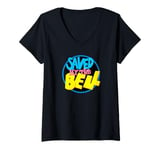 Womens Saved By The Bell Classic Logo V-Neck T-Shirt