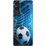 Sony Xperia 10 VI Transparent Mobilskal Fotboll