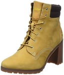 Timberland Femme Allington Double col Bottes Tendance, Wheat Nubuck, 42 EU Large