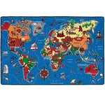 Strehög World Map Matta 100x150 cm