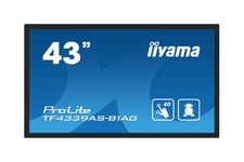 iiyama ProLite TF4339AS-B1AG 43" Klasse (42.5" til at se) LED-bagbelyst LCD paneldisplay - 4K - for digital skiltning