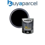 Ronseal 38772 10 Year Weatherproof Wood Paint Black Gloss 750ml RSL38772