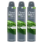 Dove Mens Anti-Perspirant Men+Care Advanced Extra Fresh 72H Protection Deo, 200ml, 3pack - Cream - One Size