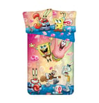 Lasten vuodevaatesetti SpongeBob Party Microfibre 140×200 cm, 70×90 cm