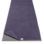Gaiam Serviette de Yoga en Microfibre pour Yoga Chaud, Mixte, Heron Lilas, 24" W x 68" L