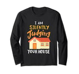 Funny Architect Job Real Estate House Flipper House Building Long Sleeve T-Shirt