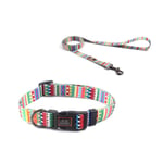 GaLon Ensemble Deux PièCes Collier De Chien,Col en Nylon Doux RéGlable Anti Etranglement,Durable & Robuste,Peut êTre Personnalisé Pas De Bruit fit Grande Petit Moyen Animal.(Largeur 1,5-2,5 Cm)