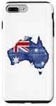 iPhone 7 Plus/8 Plus Australia Down Under Wooden Australian Flag Map Gift Case