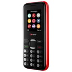 TTfone TT150 Mobile Basic DUAL SIM Cheap Red colour Phone & PAYG Vodafone SIM