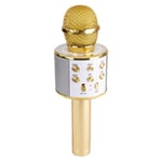 Max 130.139 KM01 Karaoke Microphone BT/MP3 Gold