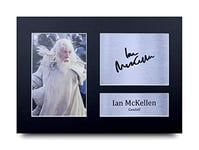 HWC Trading A4 Sir Ian McKellen Lord of the rings Gandalf Cadeaux Imprimé Signé Autographe Photo pour les fans de cinéma - A4