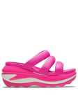 Crocs Mega Crush Tripple Strap Wedge Sandal - Pink Crush