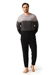 DAVID ARCHY Ensemble de Pyjama pour Homme en Polaire Douce pour Homme, Pyjama Chaud en Polaire pour Homme, Pyjama Confortable vêtements de détente et Pantalon de Pyjama pour Homme