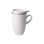 Goebel 14-005-24-1 Tasse à thé avec couvercle et passoire - Blanc - 11,5 x 8 x 14 cm - 0,45 l