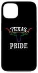 Coque pour iPhone 13 Drapeau arc-en-ciel pour le mois de la Gay Pride du Texas