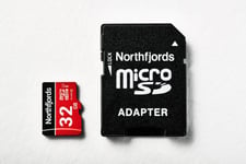 Microdrive - MicroSD TF minneskort 32GB - Inkluderar SDHC-adapter