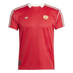 Manchester United T-skjorte Terrace Icons - Mufc Red - adidas, størrelse X-Large