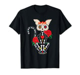 Souls Day Muertos Day Of Dead Sugar Skull Halloween Cat T-Shirt