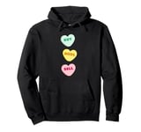 Crypto Buy HODL Sell Valentine Hearts Bitcoin Investor Humor Pullover Hoodie