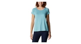 T shirt columbia peak to point ii bleu femme