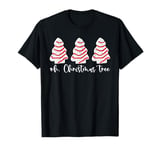 Retro Funny Oh Christmas Tree Cakes Snack Lover Merry Xmas T-Shirt