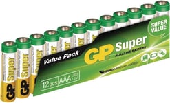 GP - Super Alkaline - AAA batteri - 12 stk.