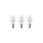 Paulmann 28427 Pack de 3 LED Ampoule Sphérique, 3x4W, E14, 230V, 2700K