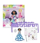 Crayola Creations - Glam Fashion Super Set, Dessine ta propre collection de modes, Kit de dessin avec Pochoirs et Autocollants, Activité Créative pour les Filles, à partir de 8 ans, 04-1270