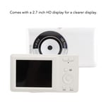 Portable Compact Camera White 50Mp 4K 16X Zoom 2.7 Inch Hd Display Autofoc For