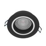 Eglo Connect.z Smart-Home LED recessed Spotlight Carosso-Z, app and Voice Control Alexa, Light Colour (Warm White-Cool White), RGB, dimmable, Black Aluminium Ceiling spot Light, Ø 3.7 in