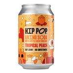 Hip Pop Living Soda Tropical Peach - 330ml (Pack of 12)