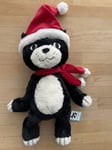 Christmas Jellycat Jack Cat Medium JELC3XM Xmas Hat 25th Ann Limited Edition