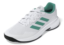 adidas Homme Gamecourt 2.0 Tennis Shoes Chaussures, FTWR White Pure Teal Core Black, 40 EU