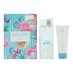 Kenzo Womens L'eau Par Pour Femme Eau de Toilette 100ml + Body Lotion 75ml Gift Set - One Size