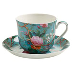 Maxwell & Williams Kilburn Tasse Avec Sous - Tasse Gb, Gobelet À Café / Thé, Victorian Garden, Porcelaine, Wk05300