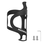 ROCKBROS Porte-Bidon VTT et Vélo de Route, Porte-Gourde Vélo Cyclisme, Support de Bidon Vélo en Aluminium Résistant Léger - Compatible avec VTTVélo de Route VTC Gravel, Noir