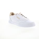 Reebok Court Advance Mens White Leather Lace Up Lifestyle Trainers Shoes