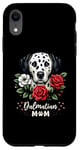 Coque pour iPhone XR Roses Flowers Dalmatian Mom Dalmatians Dal Dally Dog