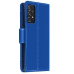 Wallet Folio Case with Stand for Samsung Galaxy A52 - Blue