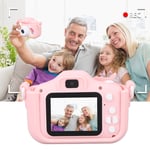 (Pink)Digital Camera Toy Cute Seashell Kids Video Camera Multifunctional