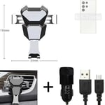 Car holder air vent mount for Samsung Galaxy S23 Ultra + CHARGER Smartphone