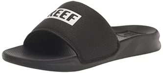 Reef Kids One Slide Sandal, Black/White, 1 UK