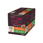 Wellness CORE Small Breed Savoury Medleys, Nourriture Humide Chien, Pâtée pour Chiens de Petite Race, à Haute Teneur en Viande, Farmer Selection Mix, 6 x 85 g